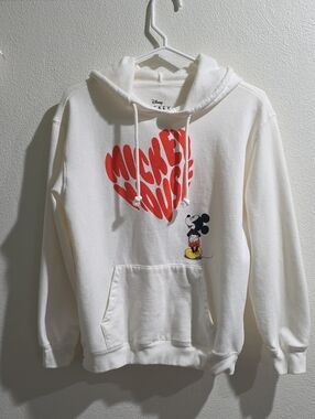 Disney Mickey Mouse Hooded Soft Sweatshirt With Kangaroo Pocket